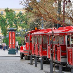 Athens Happy Train at Ermou Street